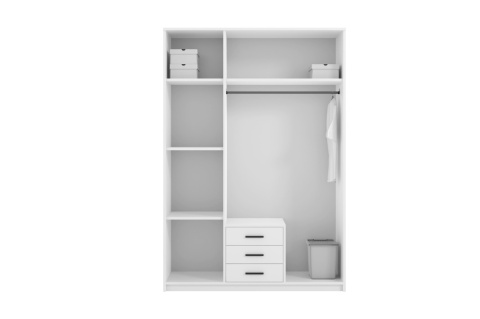Szafa 3 drzwiowa Olaf 150 cm zielona z lustrem Szafa 3 drzwiowa Olaf 150 cm zielona z lustrem
