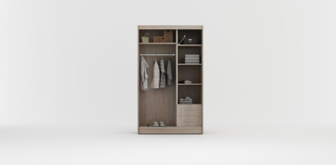 Szafa przesuwna Samba 120 cm Biała z dużym lustrem +lacobel Szafa przesuwna Samba 120 cm Biała z dużym lustrem +lacobel
